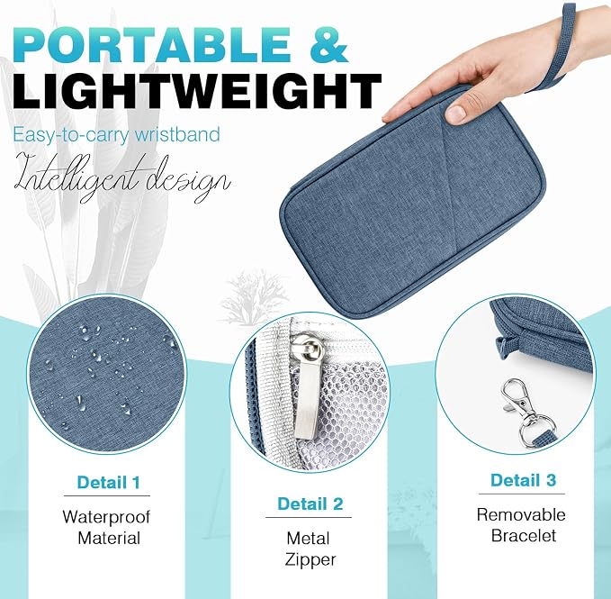 Passport Holder Family RFID Travel Document Organizer - Image 6