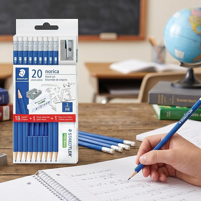 STAEDTLER Norica #2 HB Wood-Cased Pencil Set: 18 Pre-Sharpened Graphite Pencils - Image 2