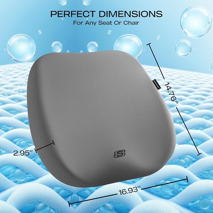 Skechers Seat Cushion Premium Gel & Memory Foam-Office Chair Cushion - Image 4