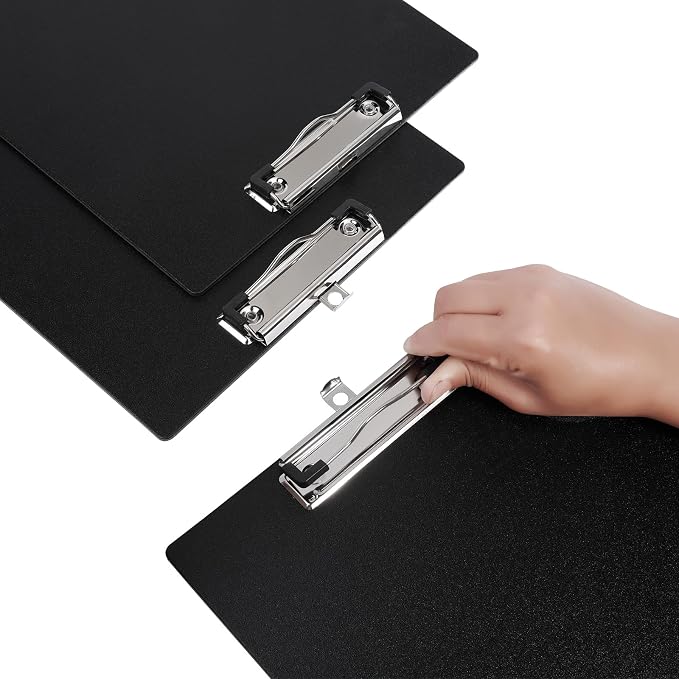 Black Clipboard, 10 Pack A4 Letter Size Clipboard Plastic Clipboards - Image 2