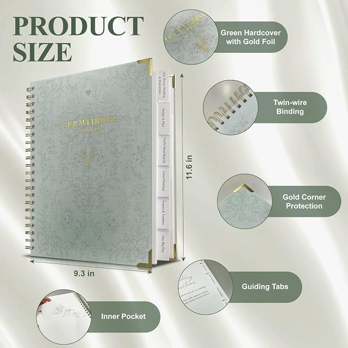 Bride Squad Wedding Planner Book and Organizer | Bridal Wedding Planner Book - Image 3