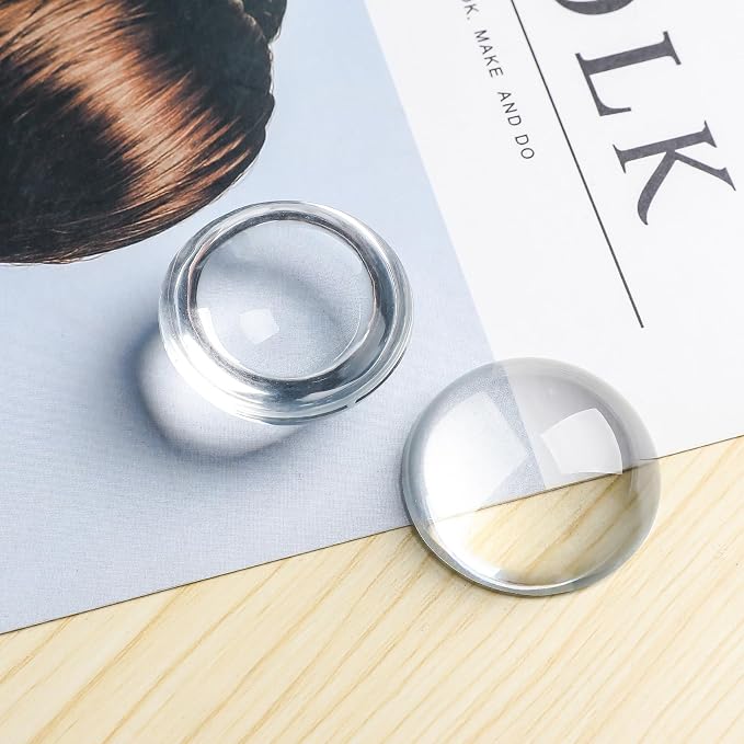 4pcs 1.6inch Crystal Dome Magnifying Paperweight, Reading Magnifier Glass Paper - Image 3