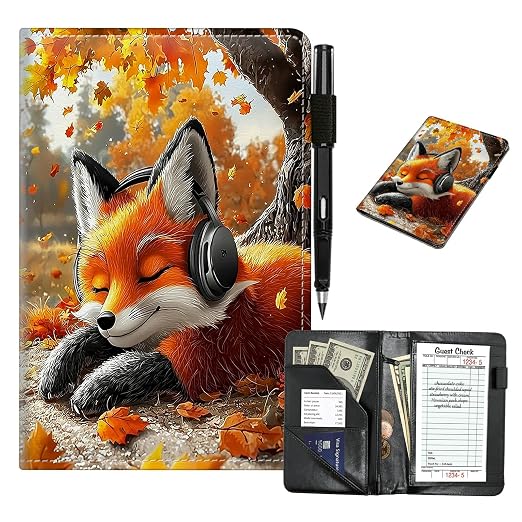 Fox Wearing Headphones Cute Server Book by Unknown
