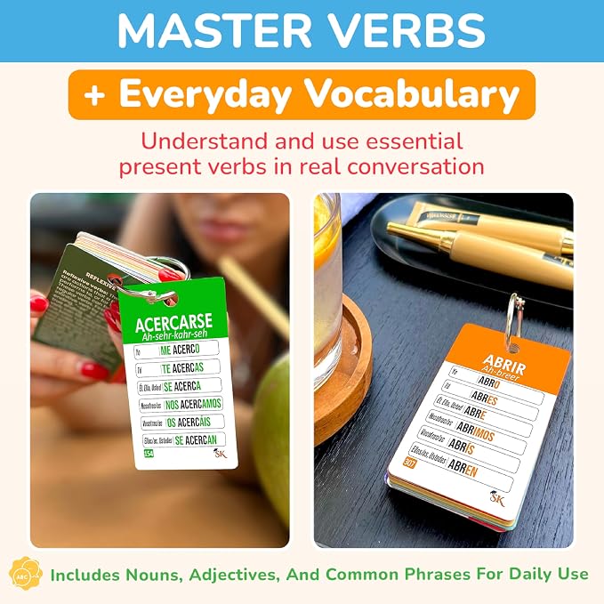 500+ Spanish Vocabulary Flash Cards - Image 3