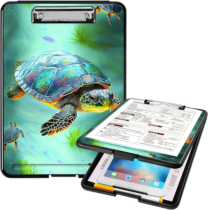 A4 Clipboards, Heavy Duty Waterproof Nursing Plastic Folder Clipboard by Unknown