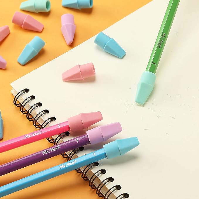 Mr. Pen- Pencil Erasers Toppers, 120 Pack, Latex Free, No Smudge | Mr Pen - Image 9