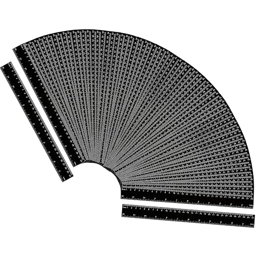 EBOOT Plastic Ruler 12 Inch Straight Flexible Ruler by eBoot