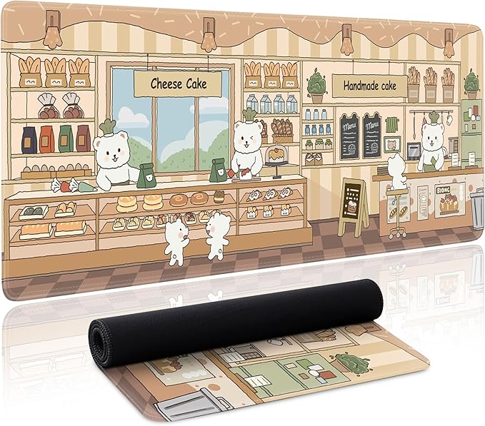 Cute Mouse Pad Large Desk Mat Extended Keyboard Pad Funny XL Mousepad by Unknown