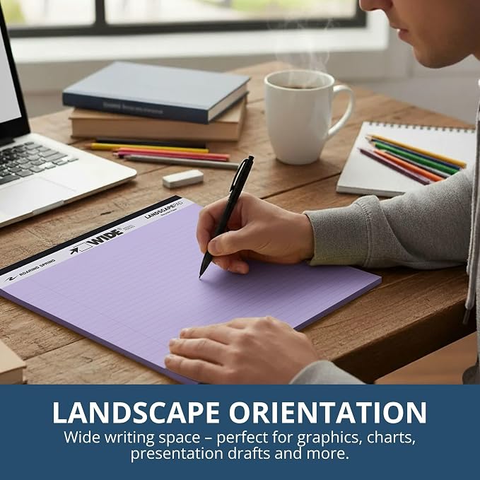 ROARING SPRING Wide Landscape Legal Pad, 3 Pads, College-Ruled - Image 2