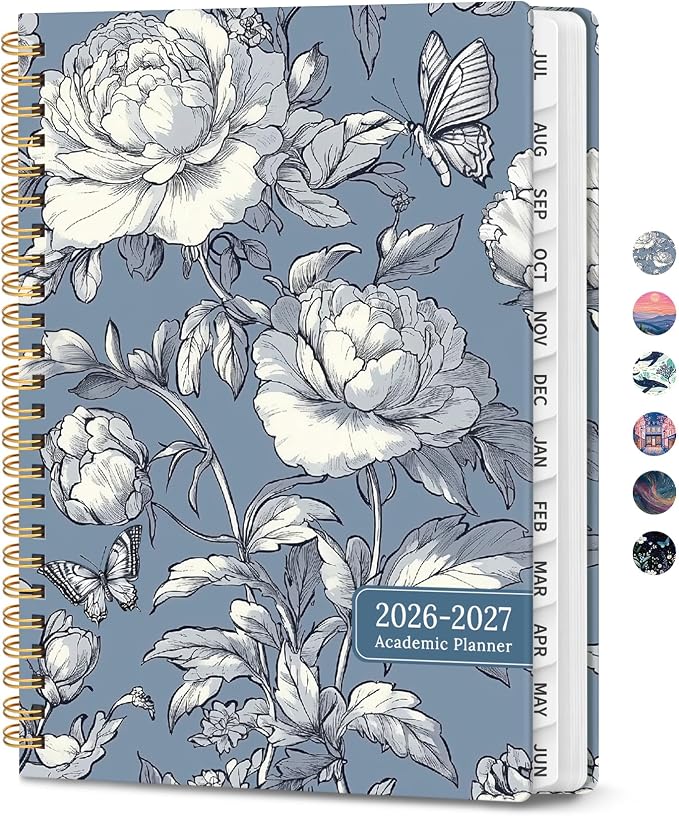 Planner 2026-2027, Hardcover Monthly and Weekly Academic Planner July 2026 by Zotia