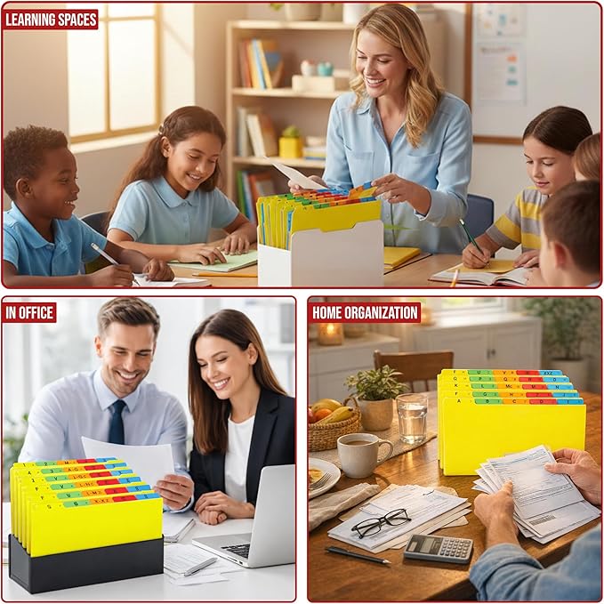 Iconikal A-Z Alphabetical Hanging File Folder Guide Dividers, Heavyweight 5 - Image 4