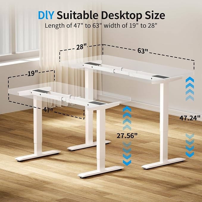 BIZUM Dual Motor Electric Standing Desk Frame - Image 6