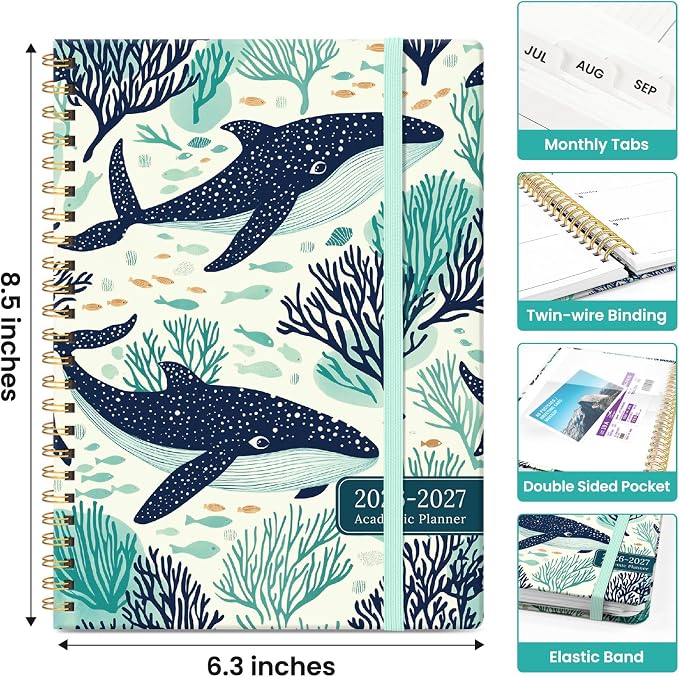 Planner 2026-2027, Academic Year Monthly and Weekly Calendar Planner, Jul 2026 - Image 4
