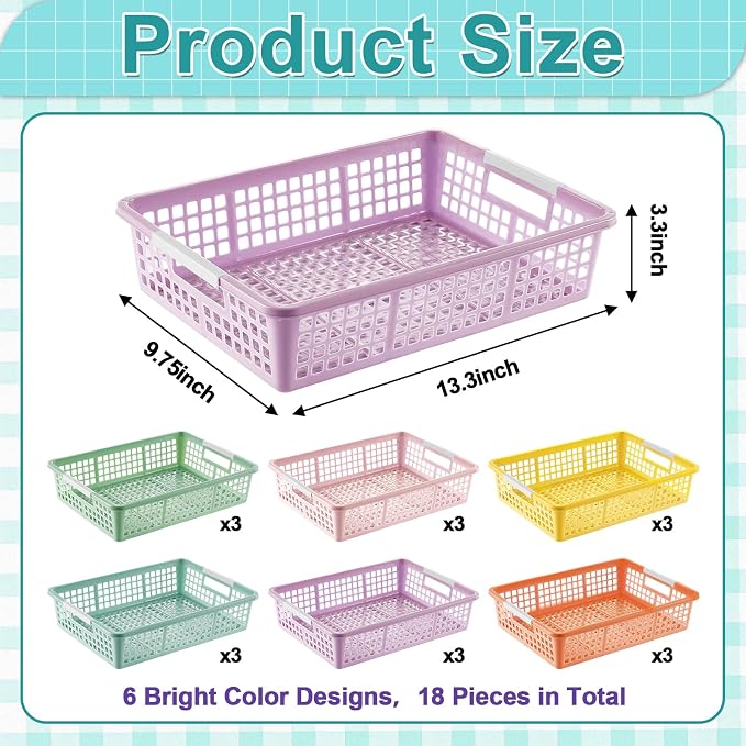 gisgfim 18 Pack Plastic Turn in Paper Trays - Image 2