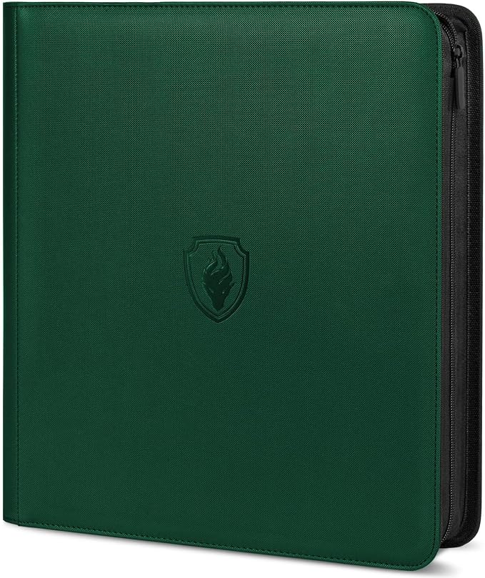 Premium Zip Card Binder 12 Pocket, Fabmaker 912 Pockets Trading Card Binder by Fabmaker