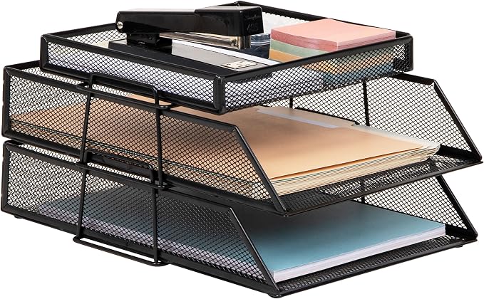 Mind Reader 2 Tier Paper Tray by MindReader