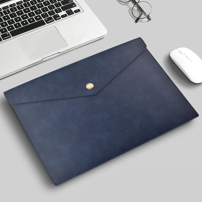VANRA 1 Piece PU Leather File Folders A4 Document Holder File Envelope - Image 2