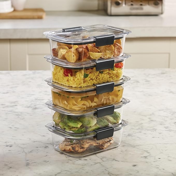 Rubbermaid Brilliance Tritan Plastic Food Storage Containers BPA Free Airtight - Image 7