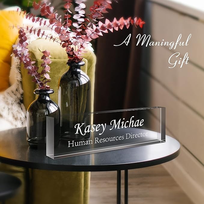 Gowelly Office Engraved Acrylic Name Plate - Image 4