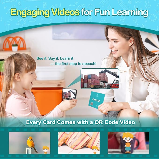 100 Nouns Flash Cards for Toddlers, Expanded Vocabulary Cards - Image 2