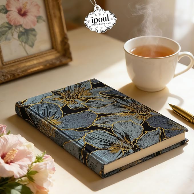 ipoul Floral Notebook, Wide Rule, Lined Paper, Journal - Image 2