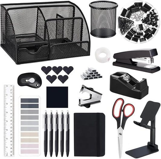 Office Supplies, Desk Accessories, Stapler and Tape Dispenser Set, 1000 Staples by musejoy