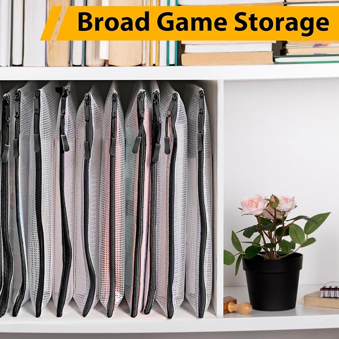 24pcs A4 Mesh Zipper Pouch File Bags, Waterproof Puzzle Bag, Zipper File Bags - Image 4
