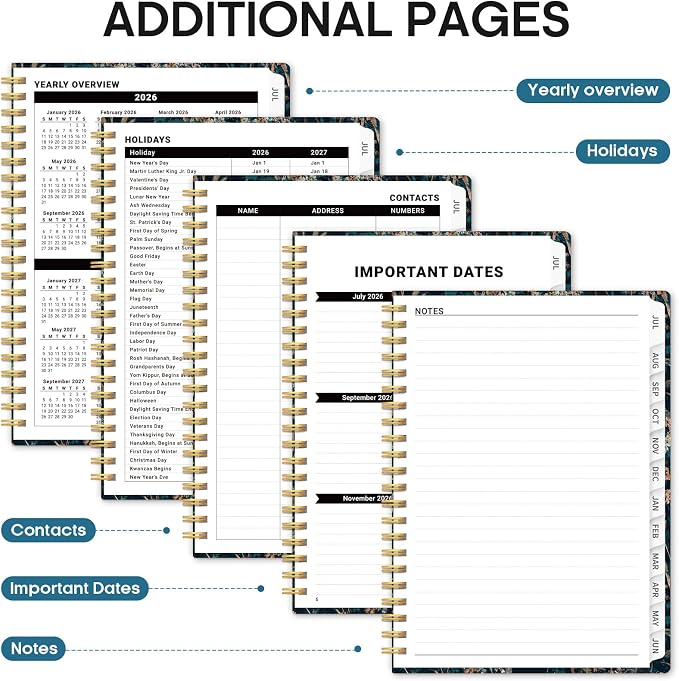 Planner 2026-2027, Academic Monthly and Weekly Calendar Planner - Image 5