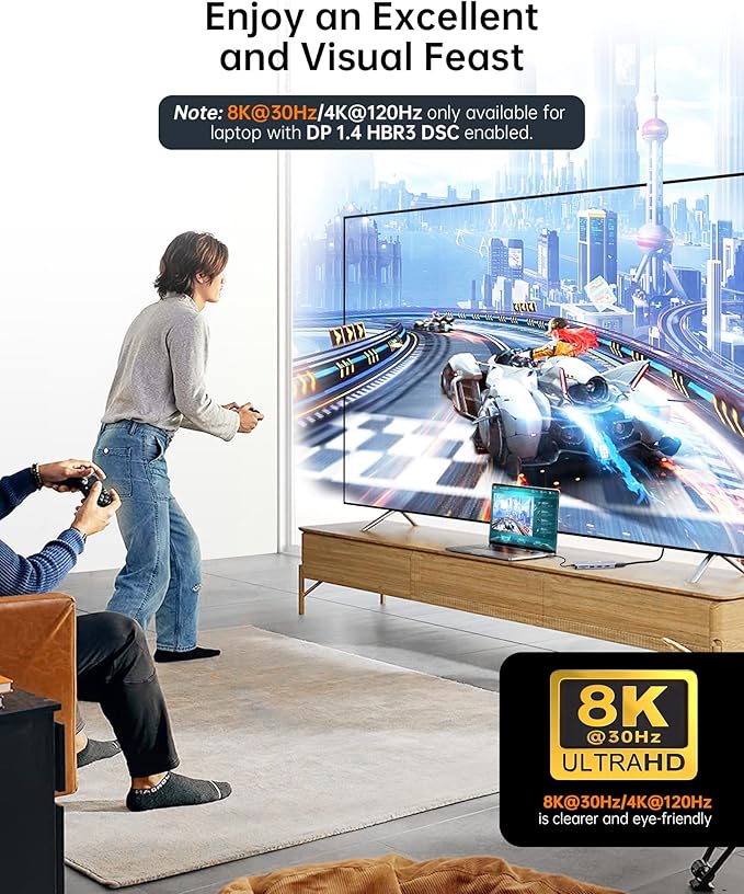 USB C Docking Station, NOVOO Triple Display Type C Hub Dual Monitor HDMI 4K@60Hz DP Multiport Adapter 4USB Ethernet SD/TF 100W PD Dongle Data for Dell/Surface/HP/Lenovo Thinkpad Laptop-DeskLoop Office