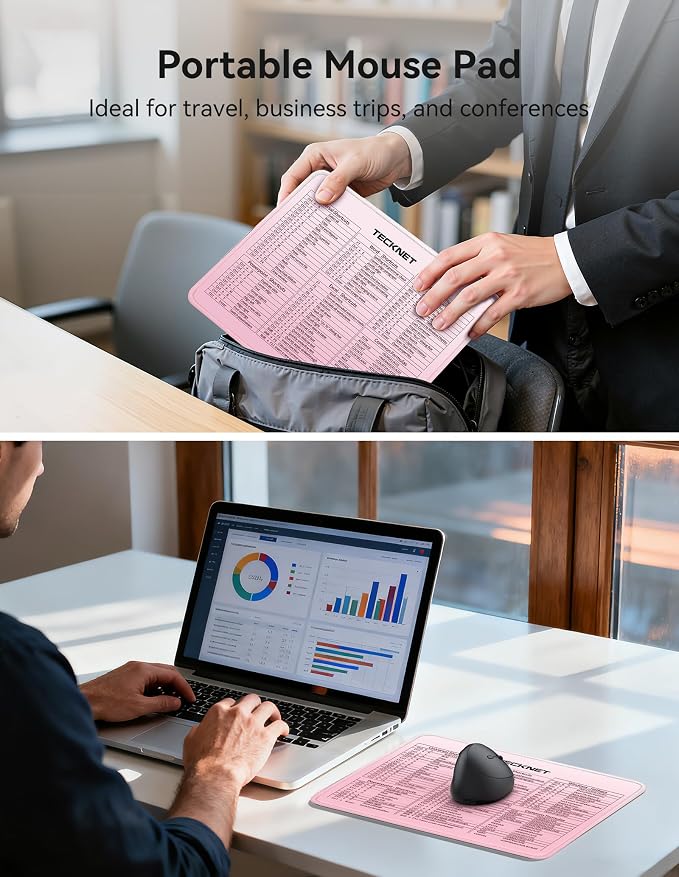 TECKNET Shortcut Mouse Pad for Excel Word PowerPoint Windows, Non-Slip - Image 6