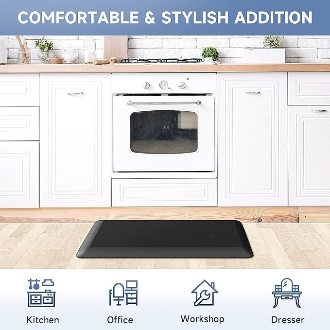 4/5 Inch Thick Kitchen Mats for Floor, StepRite Kitchen Rug for Standing Desk - Image 7