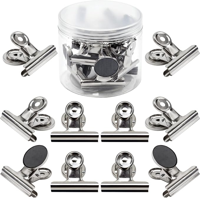 Magnetic Clips 2 inch, Heavy Duty Magnet Metal Clips by Thimmamma