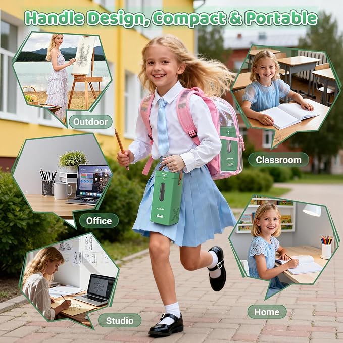 AFMAT Electric Pencil Sharpener, Fully Automatic Pencil Sharpener, Auto in & Out - Image 7