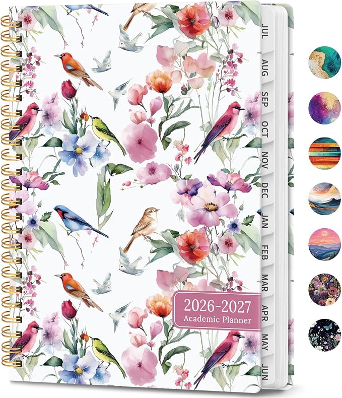 Academic Planner 2026-2027, Weekly and Monthly Calendar Book, July 2026 – June by JEJEGO