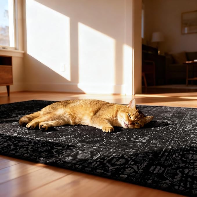 Office Chair Mat for Hardwood Floor, Anti-Slip Under Desk Mat Rug for Rolling - Image 8