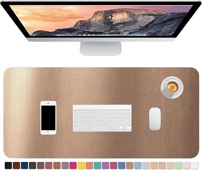 Hsurbtra Desk Pad, XL Extended Mouse Pad, Waterproof Desktop Blotter Protector by Hsurbtra