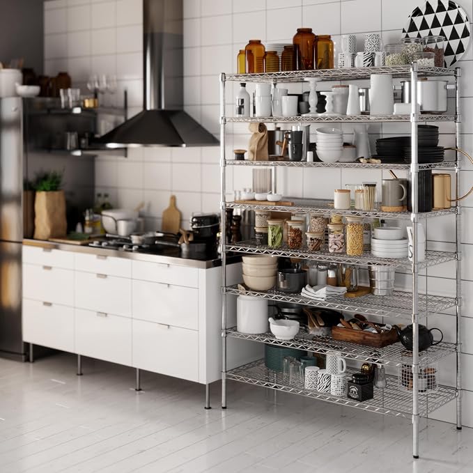 Regal Altair 21" Deep x 48" Wide x 74" Height Wire Shelving Kit | 8-Tier | NSF - Image 6
