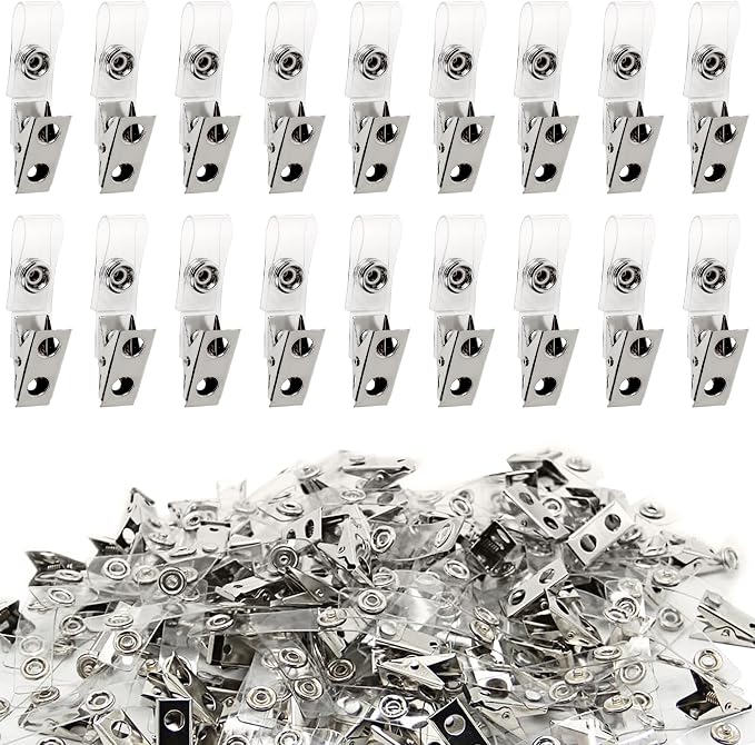 Happy Trees 100pc Metal Badge Clips by HappyTrees
