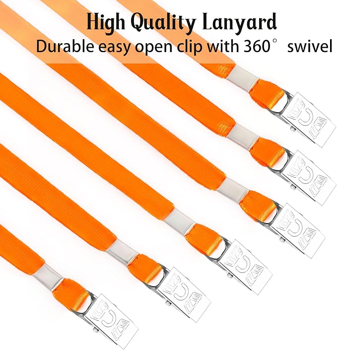 LOCONHA 100 Pack Orange lanyards Lanyards - Image 3