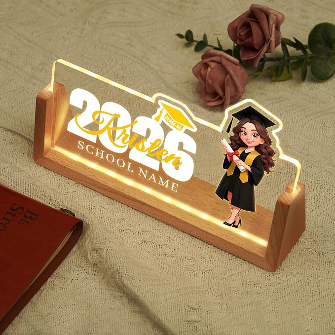 Custom Light Up Name Plate for Desk, Desk Name Plate Personalized - Image 7