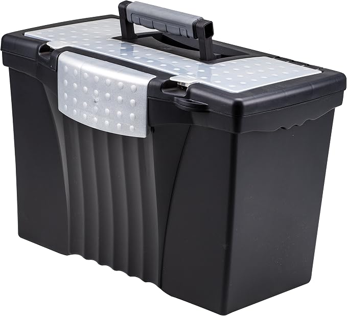 Storex Portable Letter/Legal Filebox by Storex
