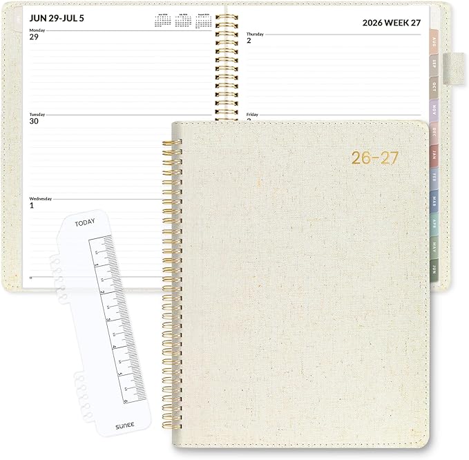 SUNEE 2026-2027 Weekly & Monthly Planner 9"x11.2" by SUNEE