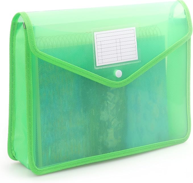 Plastic Expanding File Folder, Transparent envelopes by Tamaki
