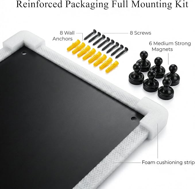 Magnetic Board for Wall 39.4" x 19.7" : Extra Large Black Display Board for - Image 7