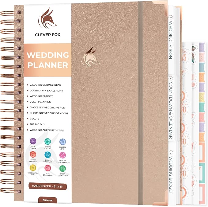 Clever Fox Wedding Planner – Notebook Organizer by CleverFox