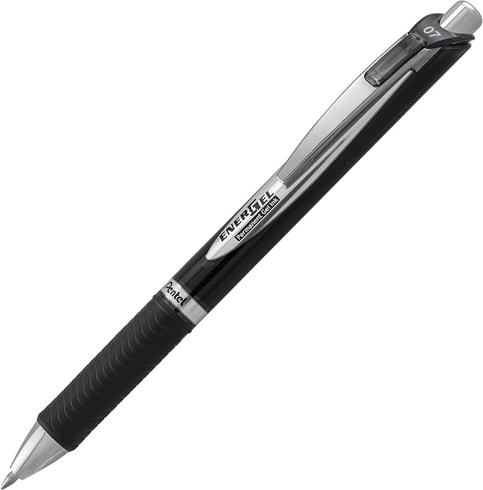 Pentel EnerGel PRO Permanent Gel Pen, Medium Line, Archival and Water-Proof - Image 2