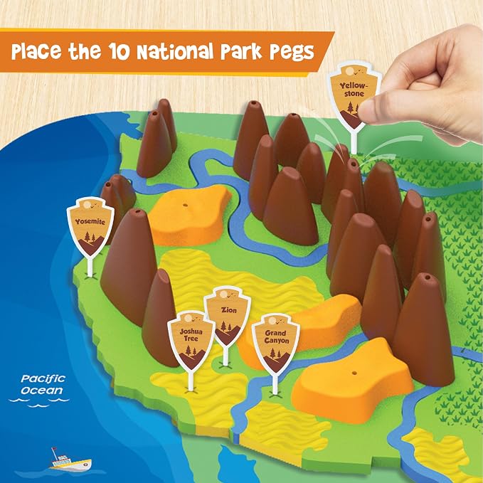 Imagimake Mapology Physical Features USA Puzzle | Mountains, National Parks - Image 4