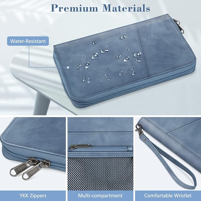 Fintie Family Passport Holder Wallet, RFID Blocking Travel Document Organizer - Image 5