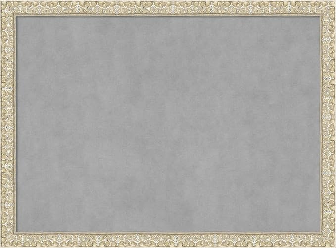 Amanti Art Silver Framed Magnetic Board 22x30 Medium Vision Board by AmantiArt