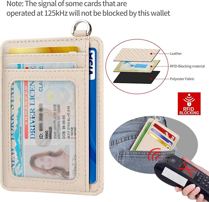 Slim Minimalist Front Pocket Wallet, RFID Blocking Credit Card Holder Wallet - Image 5